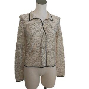 Aritzia Babaton‎ Top Hopkins Cream Lace Blouse Womens Small